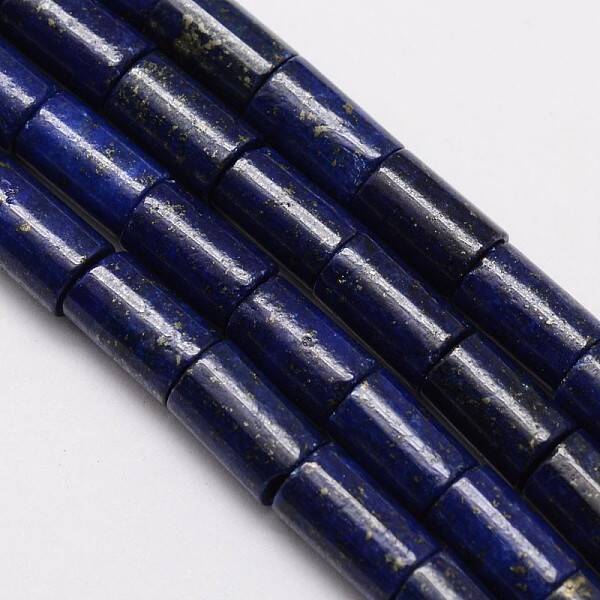Natural Lapis Lazuli Column Bead Strands