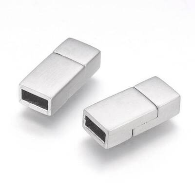 Tarnish Resistant 304 Stainless Steel Magnetic Clasps with Glue-in Ends