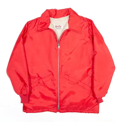 BIRDIE Congers Ladies Fire Aux Red 90s Nylon Jacket Womens M