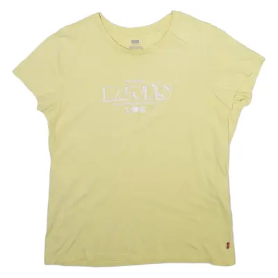 LEVI'S Mens T-Shirt Yellow L