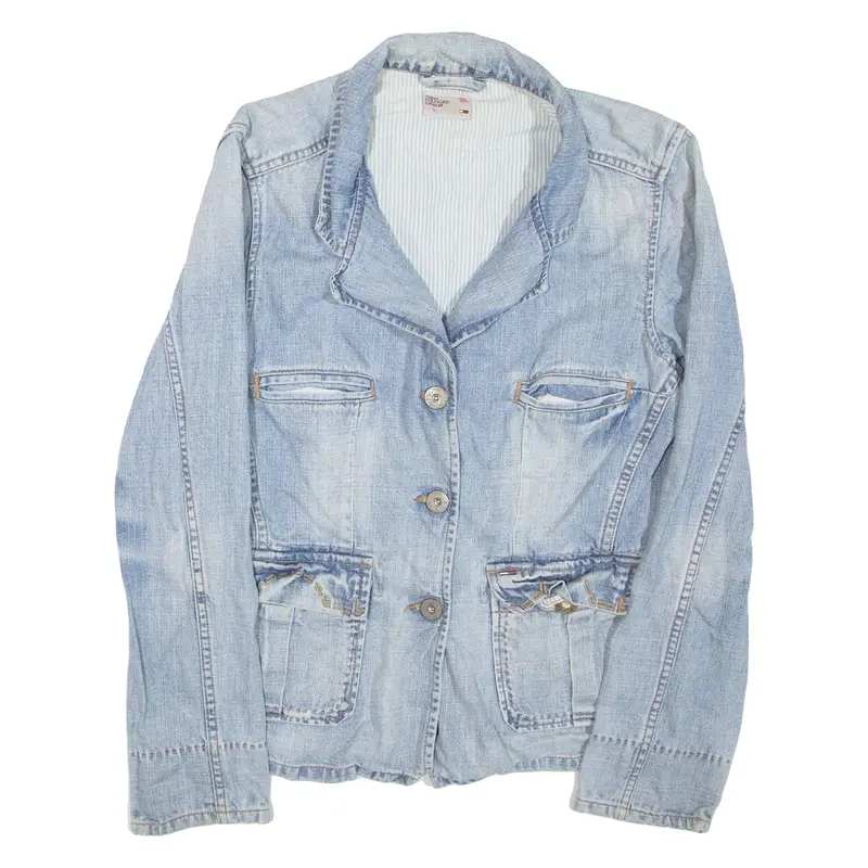 TOMMY HILFIGER Womens Denim Jacket Blue L
