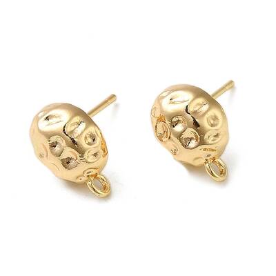 Brass Stud Earring Finding with Loops
