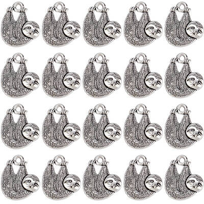 100Pcs Tibetan Style Alloy Pendants
