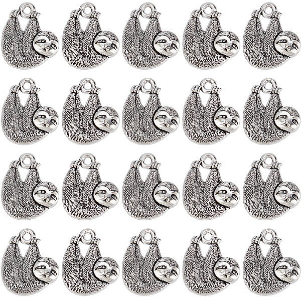 100Pcs Tibetan Style Alloy Pendants