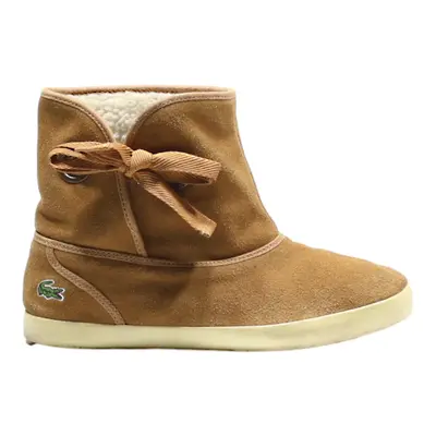 LACOSTE Ankle Boots Beige Suede Womens UK 5.5