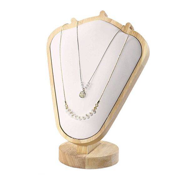 Bust Shaped PU Leather Necklace Display Stands
