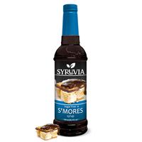 Syruvia Sugar-Free S'mores Coffee Syrup, 25.4 fl oz – Premium 0-Calorie Flavoring, Kosher and Gluten-Free. Ideal for Drinks...