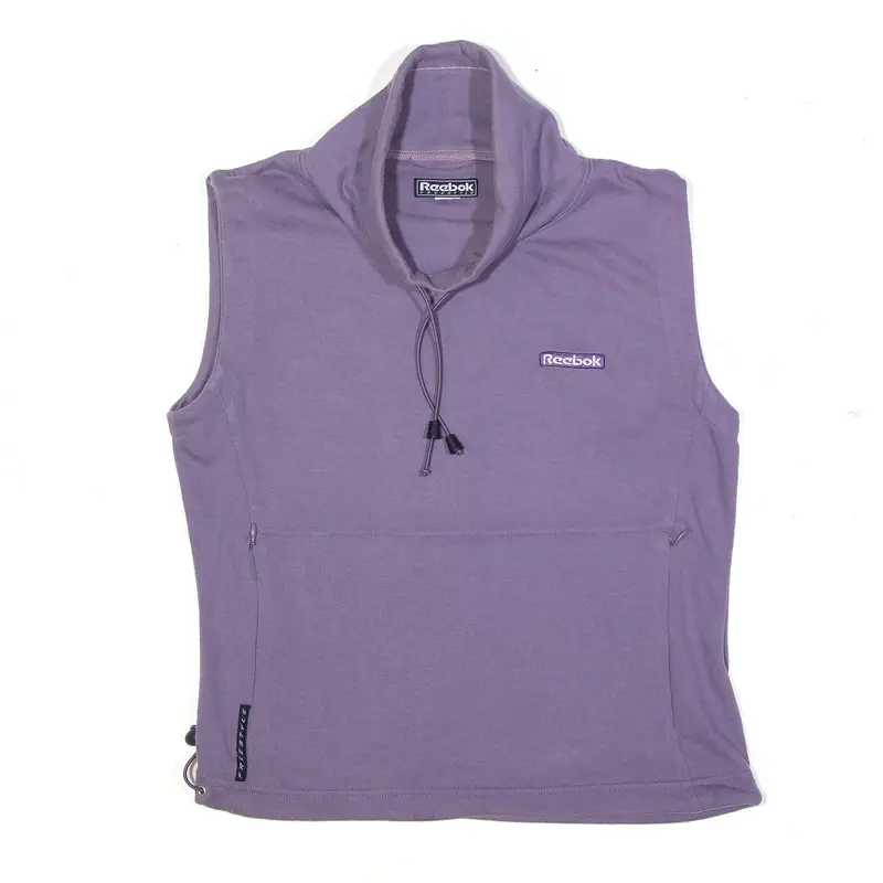 REEBOK Sweatshirt Purple High Neck Womens S