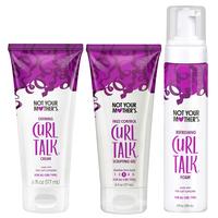 Not Your Mother's Curl Talk Frizz Control Sculpting Gel, Defining Cream, and Refreshing Curl Foam (3-Pack) - 6 and 8 fl oz - ...