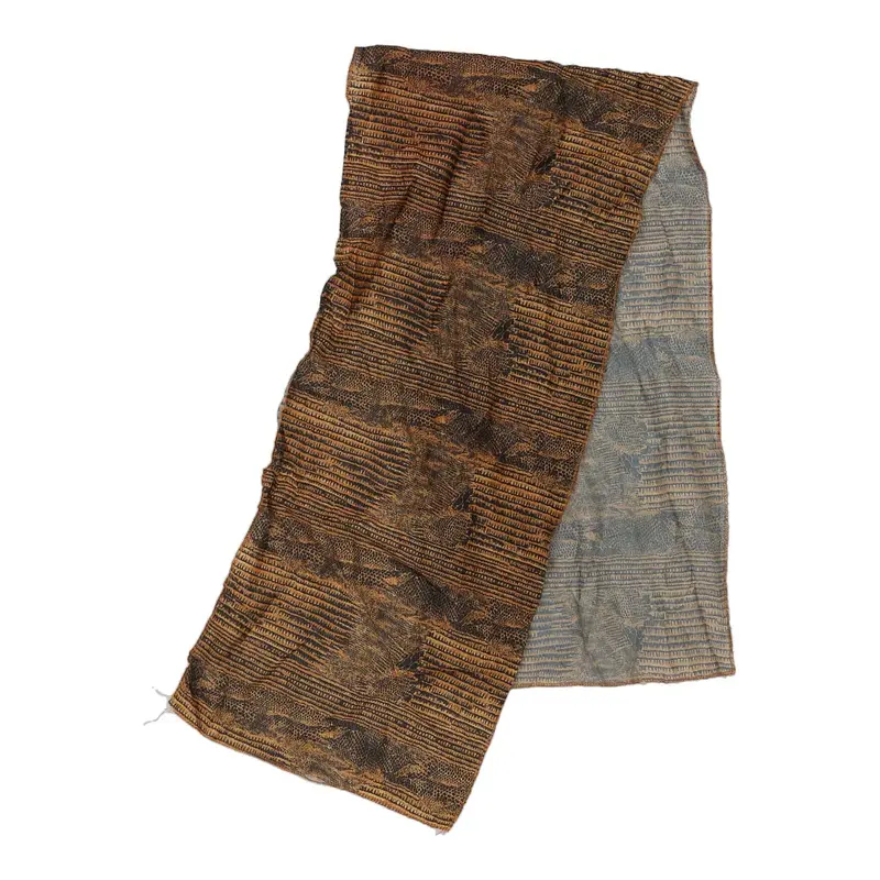 Unbranded Animal Print Scarf - No Size Brown Polyester