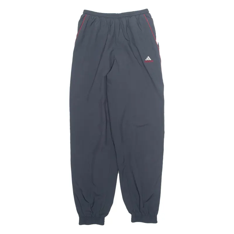 ADIDAS Mesh Lined Mens Track Pants Grey Tapered M W27 L31