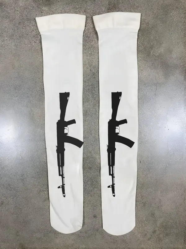 Y2K Style Emoji Pattern over Knee Socks, Cute and Trendy Must-Have Women's Fashion Accessories, Perfect for