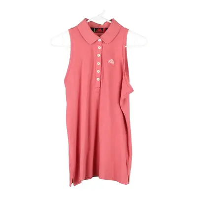 Kappa Polo Top - Large Pink Cotton Blend