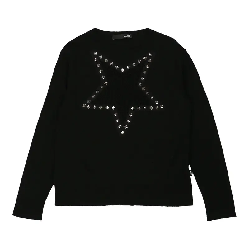 Love Moschino Jumper - XS Black Cashmere Blend | Size: x-small