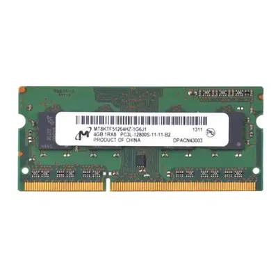 Micron MT8KTF51264HZ-1G6J1 | 4GB DDR3-1600MHz PC3-12800 Non-ECC Unbuffered SODIMM CL11 1Rx8 1.35V 204-Pin Memory Module