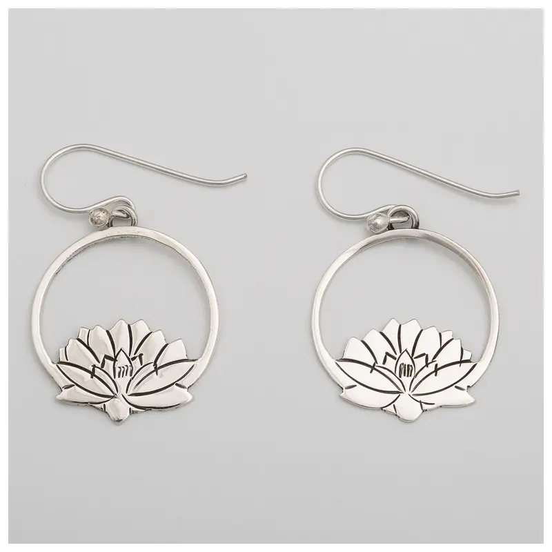 Blooming Flowers Sterling Earrings - Daffodil