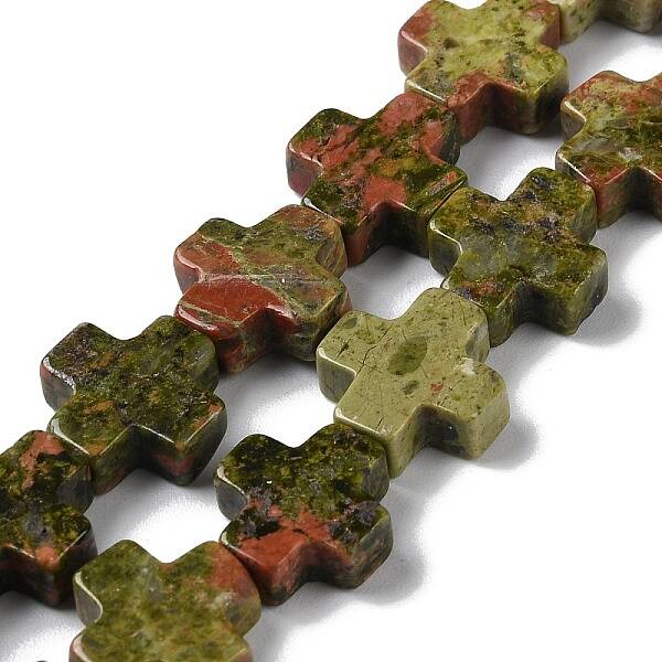 Natural Unakite Beads Strands