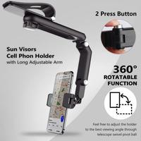 New 1080° Multi-function Sun Visor Universal 360 Degree Rotating Phone Holder Suitable for Any Scene Car Holder - Rotatable ...