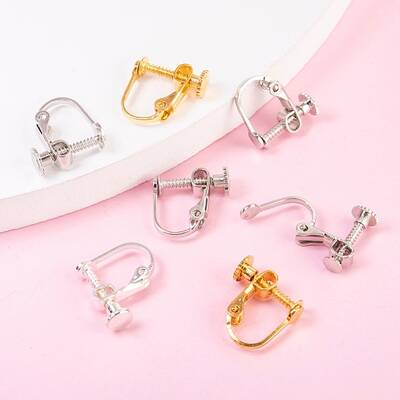 Brass Screw On Clip-on Earring Findings