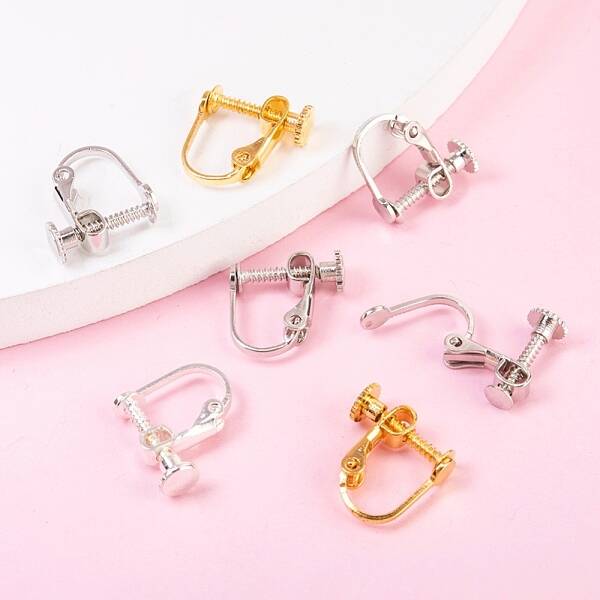 Brass Screw On Clip-on Earring Findings
