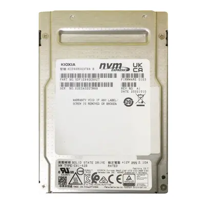 KCD8XRUG3T84 KIOXIA CD8 3.84TB Triple-Level Cell PCI Express 4.0 x4 2.5-Inch Solid State Drive