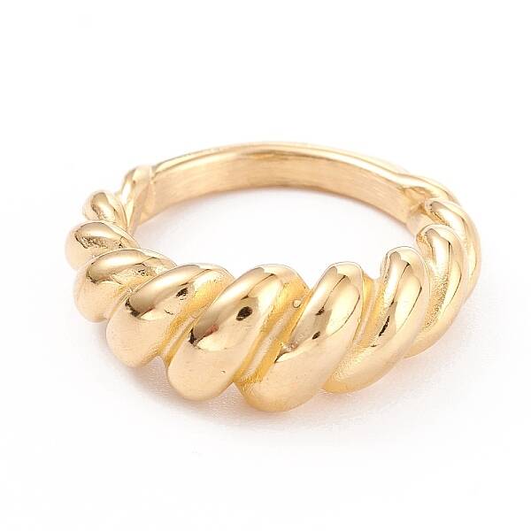 Ion Plating(IP) Unisex 304 Stainless Steel Finger Rings