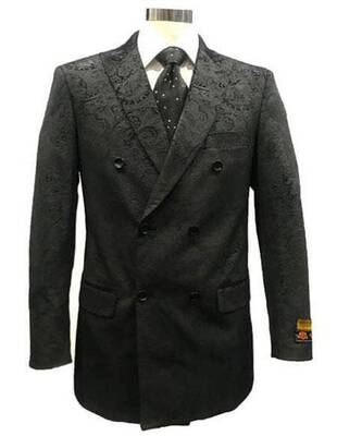 Black Double Breasted Tuxedo