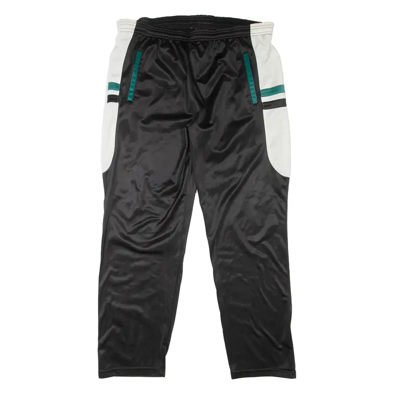 SPEEDWAY Mens Track Pants Black 90s Straight 2XL W36 L30
