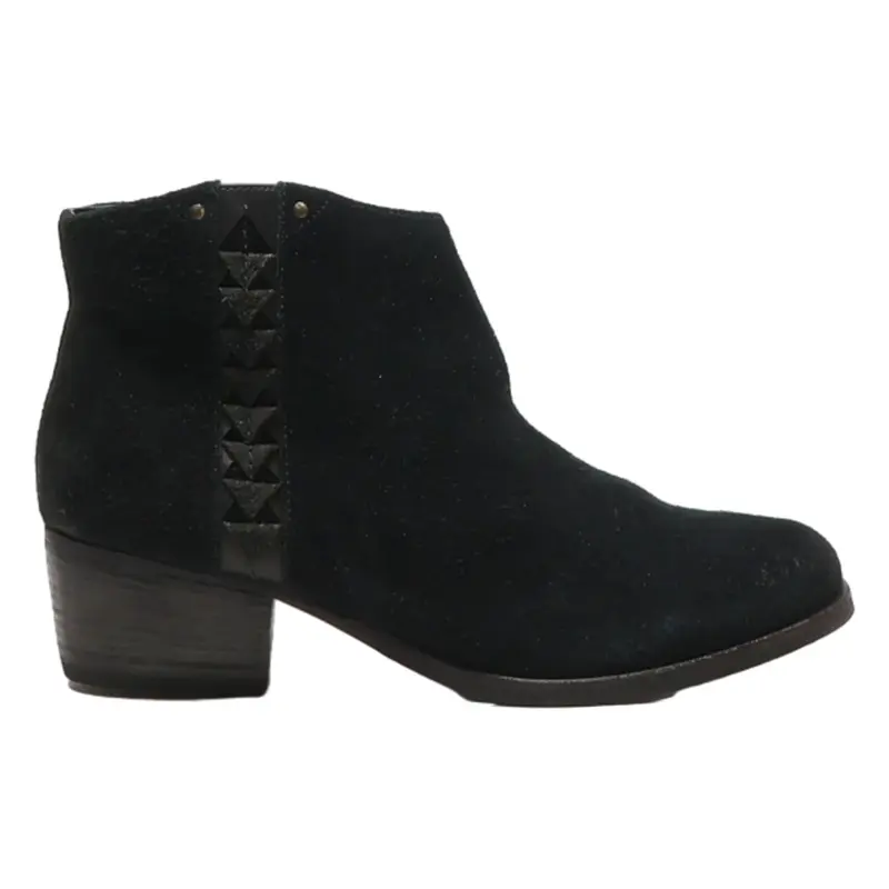 CLARKS Ankle Boots Black Synthetic Womens UK 4.5