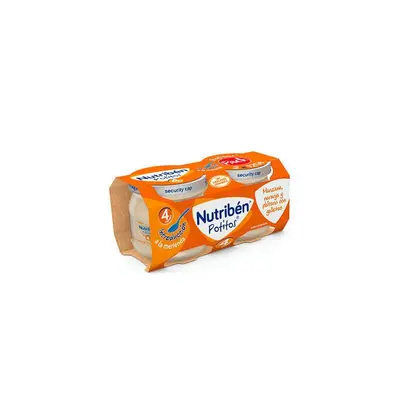 Nutriben Nutribén Potito Bipack Apple, Orange, Plantain and Biscuit 2x 120g
