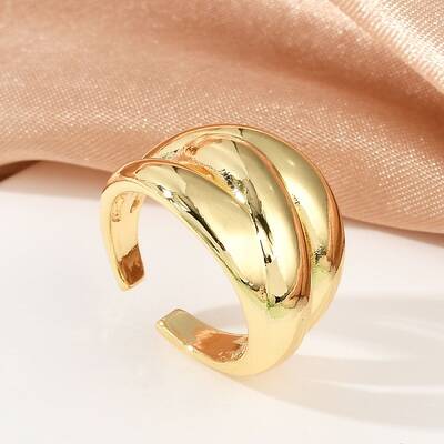 Brass Open Cuff Rings