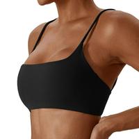 Women ' s Solid Backless Sports Bra , Breathable Comfortable Sexy Sports Bra for Gym Workout Exercise Yoga , Ladies Summer  S...