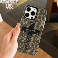 Camo Pattern Phone Case, Durable Phone Protective Cover, Phone Accessories Compatible with iPhone XR 11 12 13 14 15 Plus 16 P...