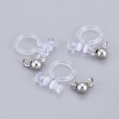 304 Stainless Steel Clip-on Earring Component