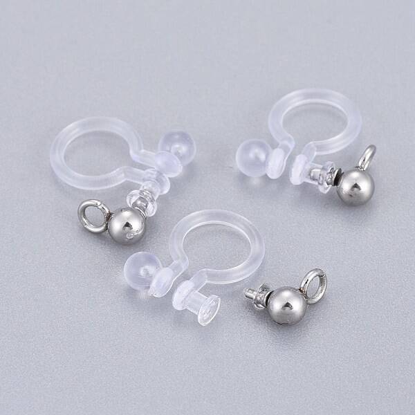 304 Stainless Steel Clip-on Earring Component