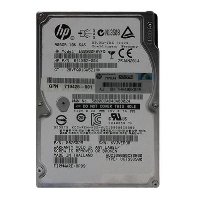 719426-001 HP 900GB 6Gb/s SAS 10000 2.5-inch 16MB Hard Drive