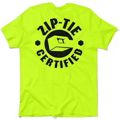 Zip Tie - Safety Yellow T-Shirt