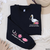 Silly Goose Emergency Medical Services Long Sleeve Tees, EMS EMT Shirt, Emergency Department Sweatshirt, Emergency Medical Te...