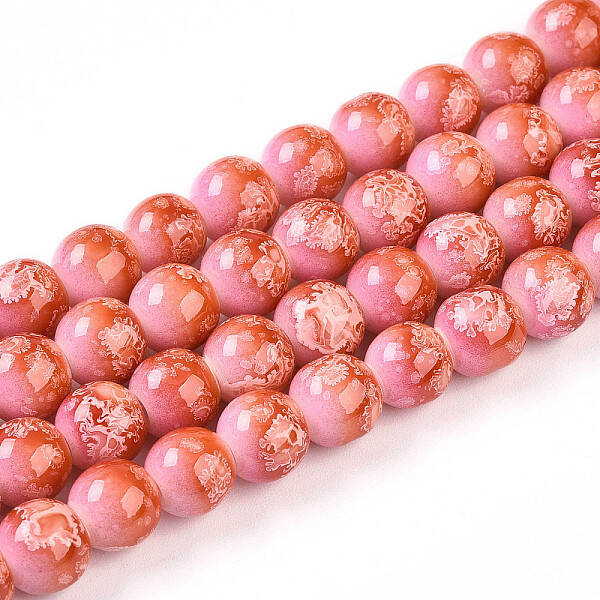 Baking Painted Glass Beads Strands