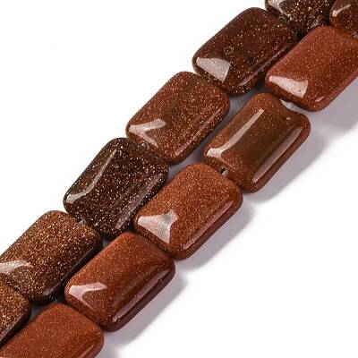 Synthetic Goldstone Beads Strands