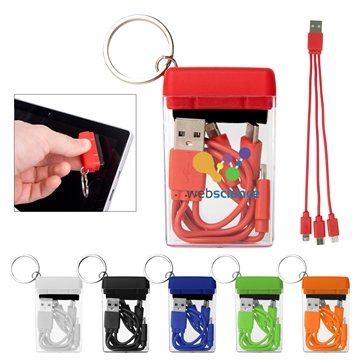 100 Customized 4-In-1 Charging Cable & Screen Cleaner Set - Multi ...