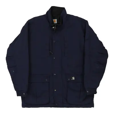 Carhartt Jacket - Large Navy Nylon Blend