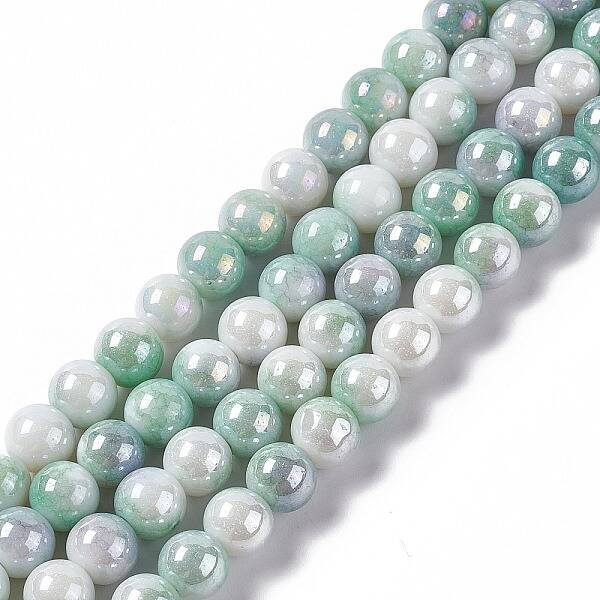 Electroplated Glass Beads Strands