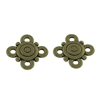 Flower Tibetan Style Alloy Multi-Strand links