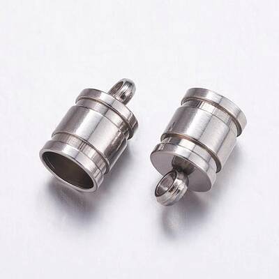 Tarnish Resistant 201 Stainless Steel Cord Ends
