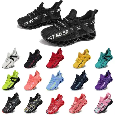 Kids Sport Shoes Boys Girls Athletic Sneakers Walking Shoes Breathable Running Tennis Sneakers Outdoor Non-slip Sports Footwe...