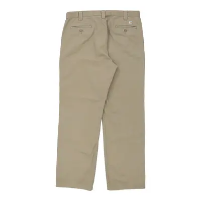 Carhartt Trousers - 40W 32L Beige Cotton