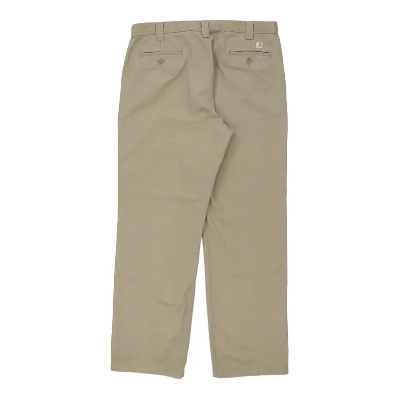 Carhartt Trousers - 40W 32L Beige Cotton
