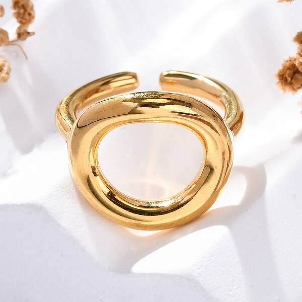 304 Stainless Steel Open Cuff Ring
