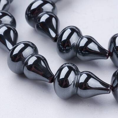 Non-magnetic Synthetic Hematite Beads Strands